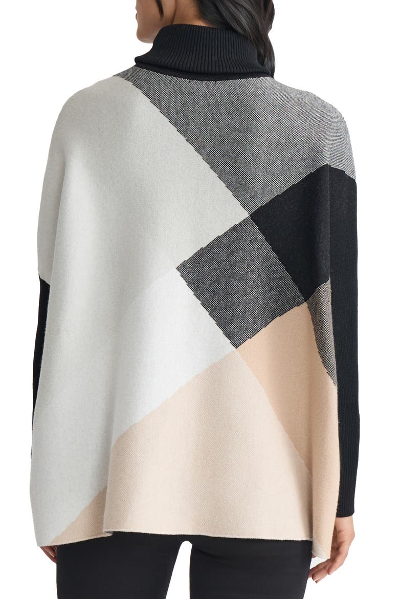 Jacquard Turtleneck Sweater, Alternate, color, CAFE AU LAIT MULTI