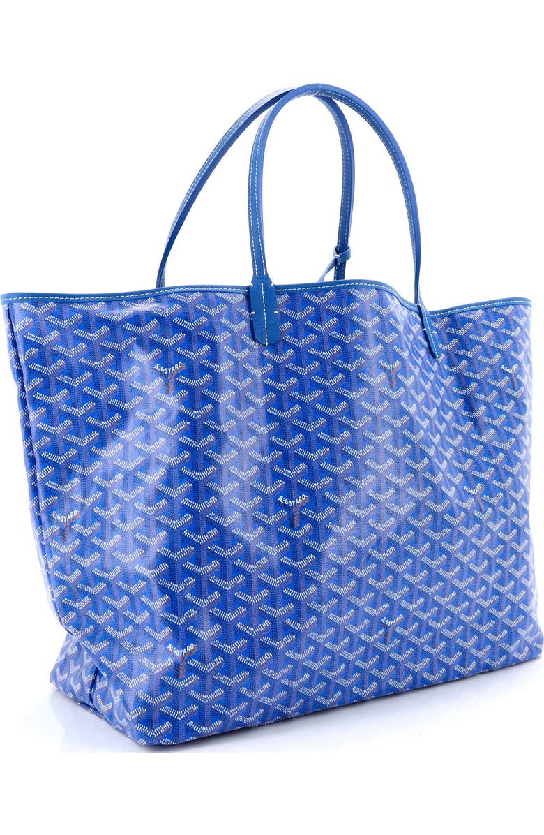Pre-Owned Goyard Saint Louis Tote Coated Canvas GM, Alternate, color, Blue