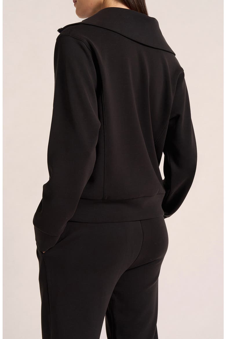Farrah Half Zip, Alternate, color, BLACK