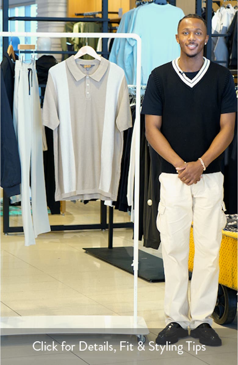 Jeremy Vertical Stripe Cotton Polo, sales video thumbnail