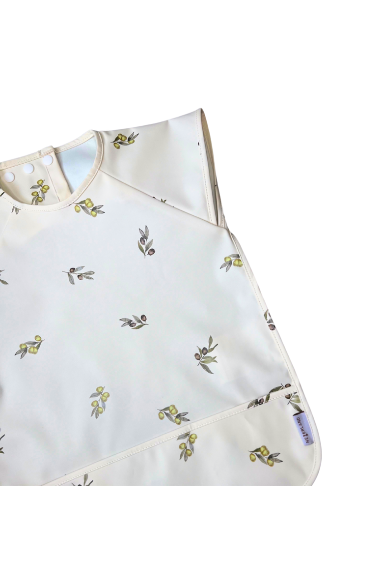 Neferland Premium Classic High-Pocket Short Sleeve Bib Smock, Alternate, color, Zaytoun Olives