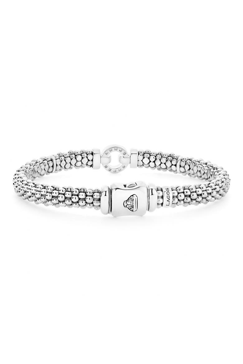 Enso Diamond Bracelet, Alternate, color, SILVER