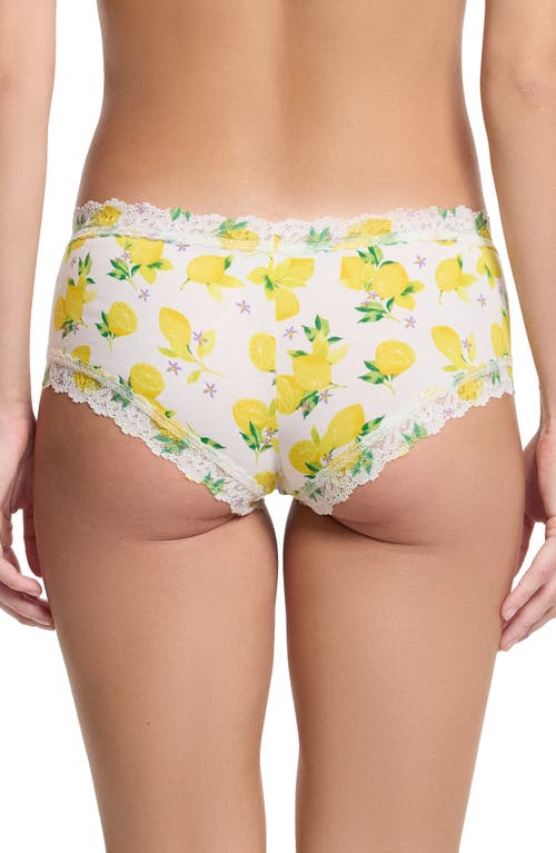 HANKY PANKY HANKY PANKY FLORAL PRINT SUPIMA® COTTON BOYSHORTS