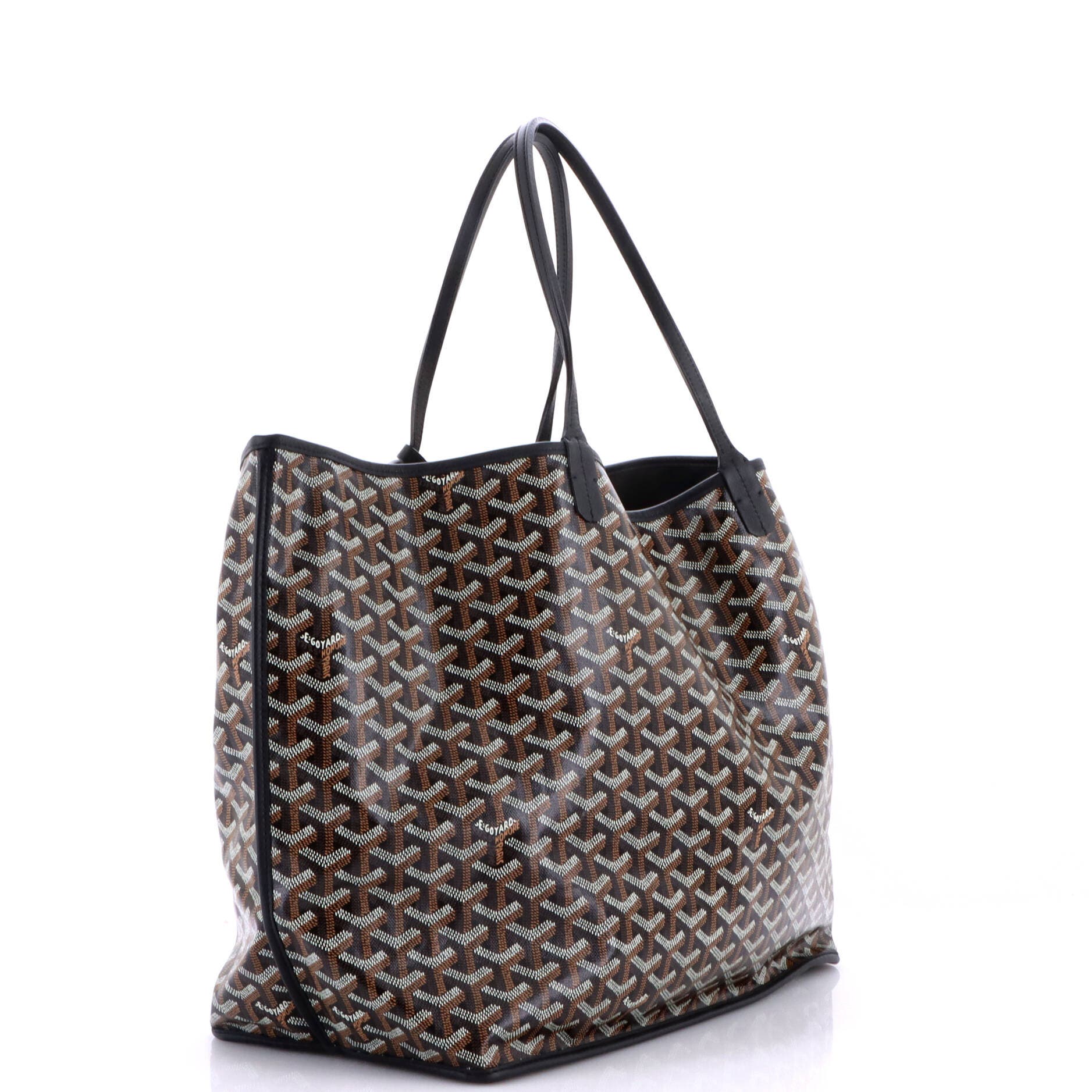 Anjou Reversible Tote Coated Canvas GM, Alternate, color, Black