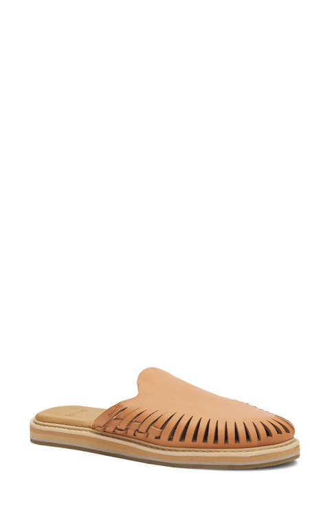You Got My Back Woven Leather Mule
