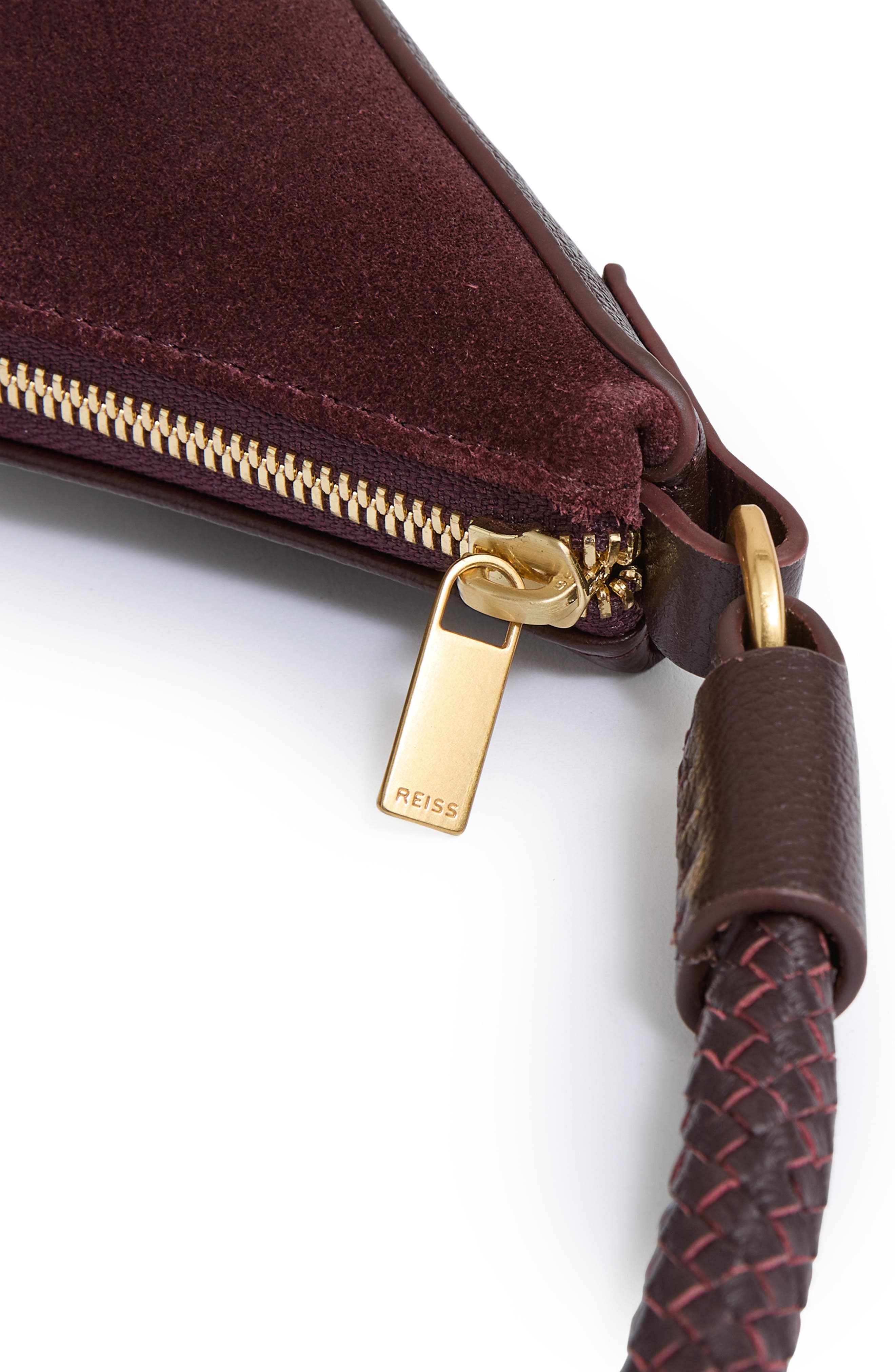 Reiss Wallace Suede 
Leather Shoulder Bag, Alternate, color, 