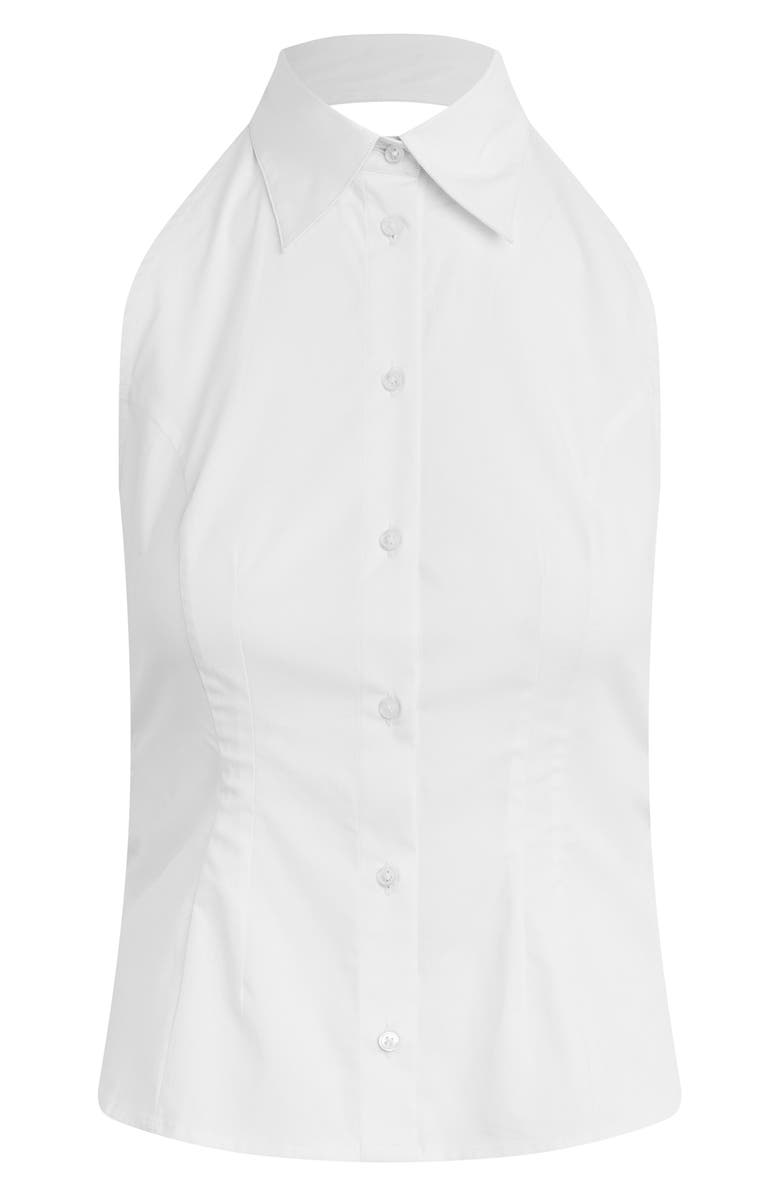 Favorite Daughter The Behind The Bow Sleeveless Halter Top, Alternate, color, White