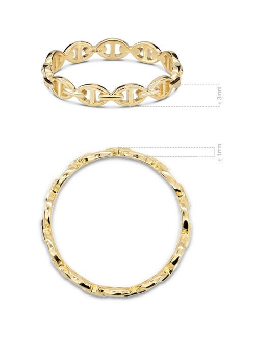 Devata Mariner Anchor Ring In Gold