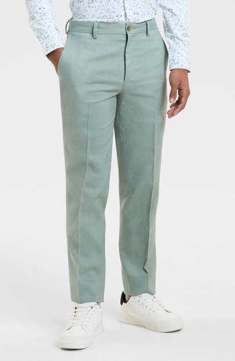 Kids' Linen Blend Suit Pants (Big Kid)