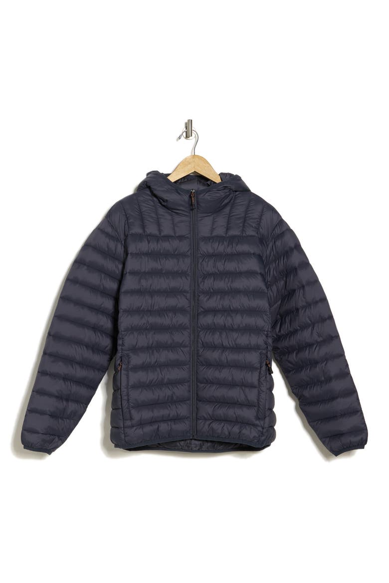PrimaLoft Hooded Packable Quilted Jacket, Alternate, color, CARBON