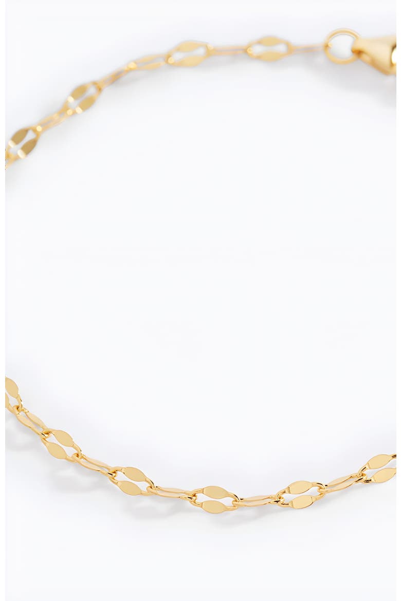 Petal Chain Bracelet, Alternate, color, Gold