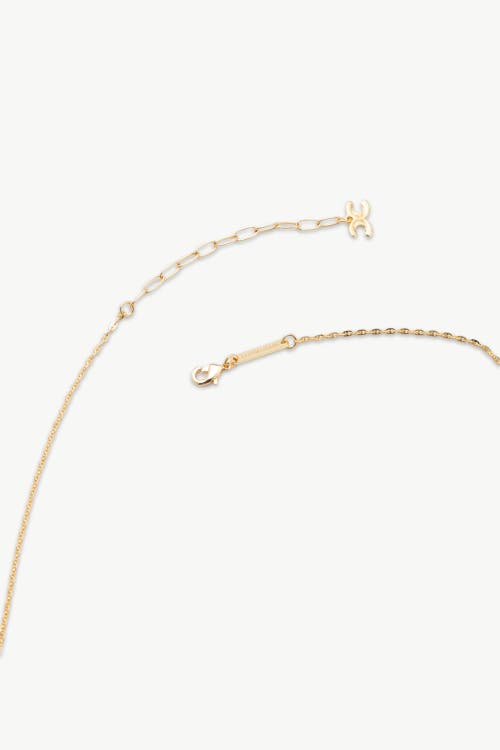 Classicharms Nyla Molten Freshwater Pearl Pendant Necklace In Gold