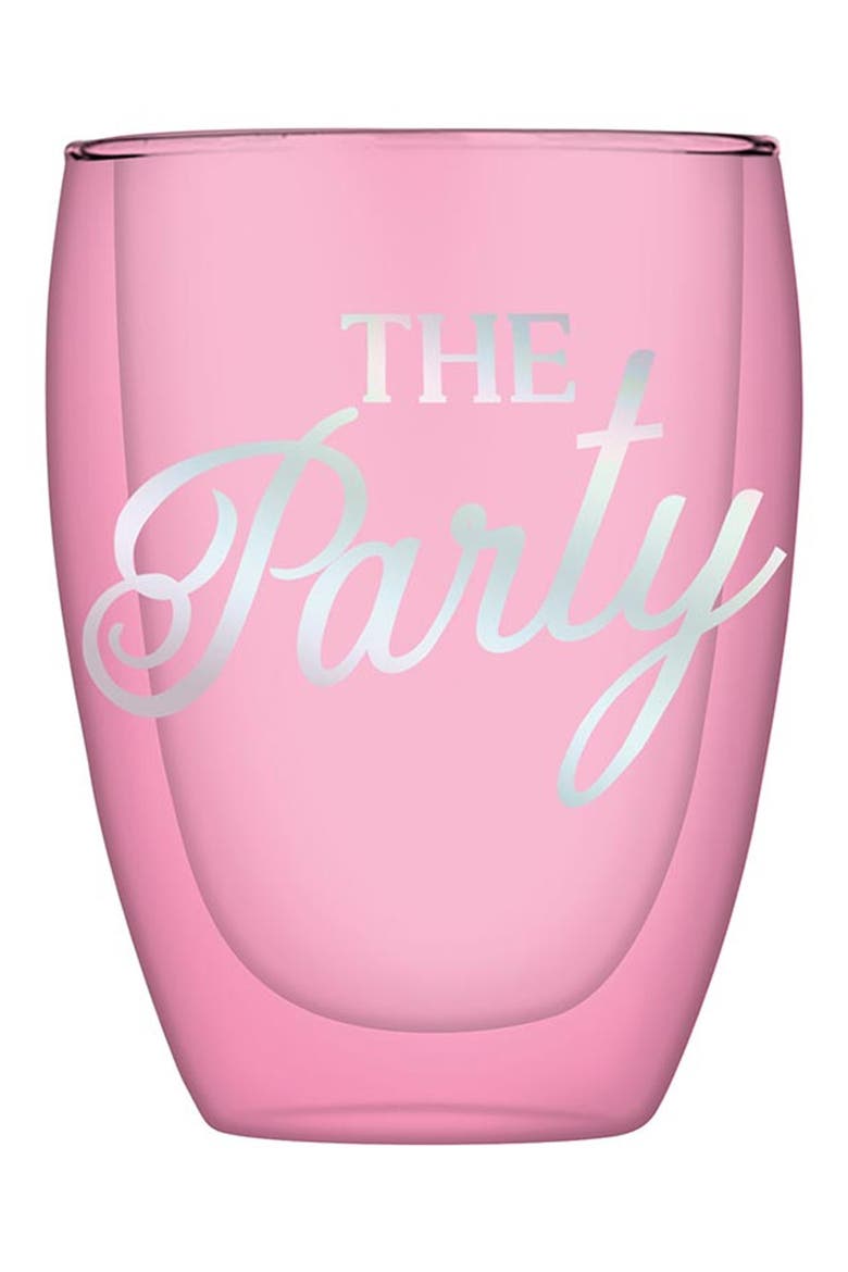 The Party Stemless Glass, Main, color, PINK