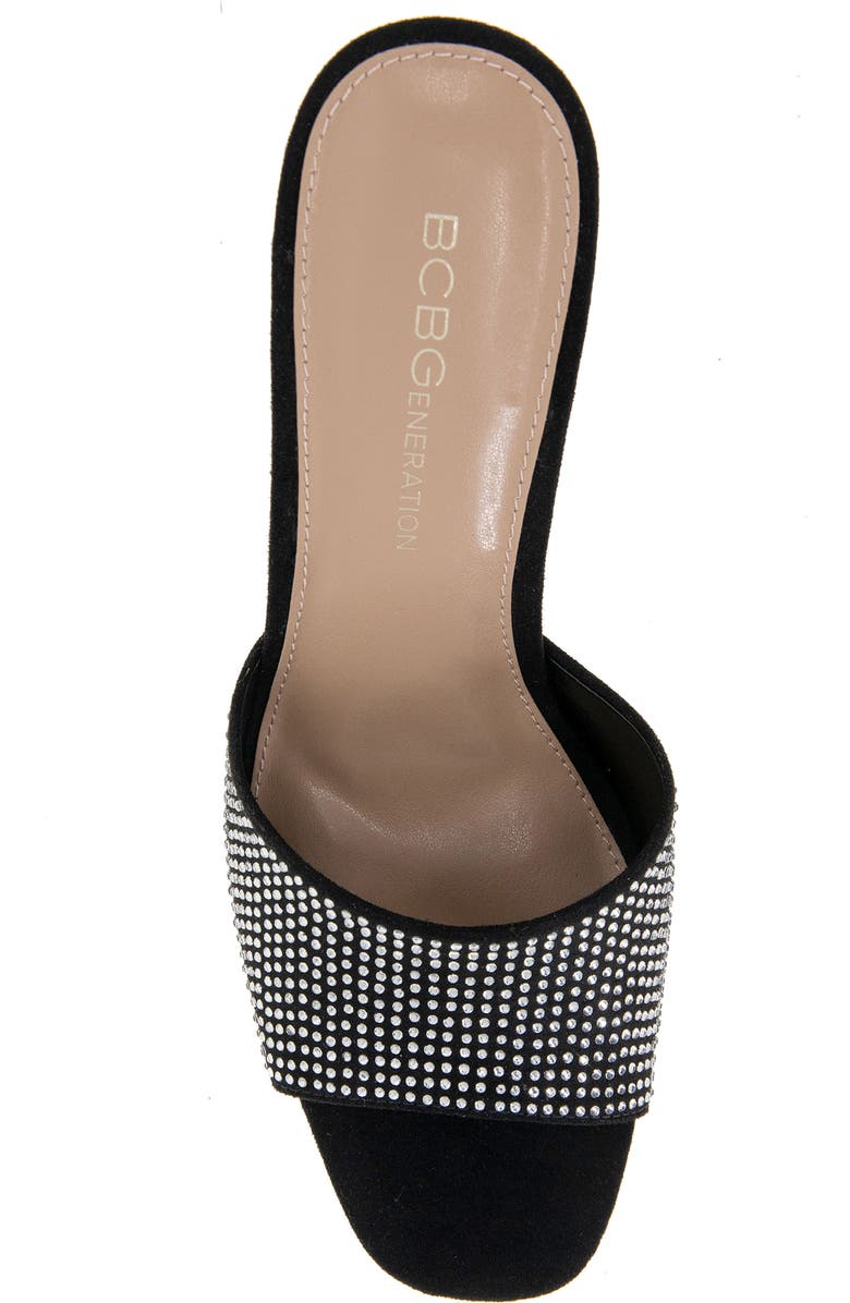 BCBGeneration Giani Wedge Slide Sandal, Alternate, color, Black/Clear