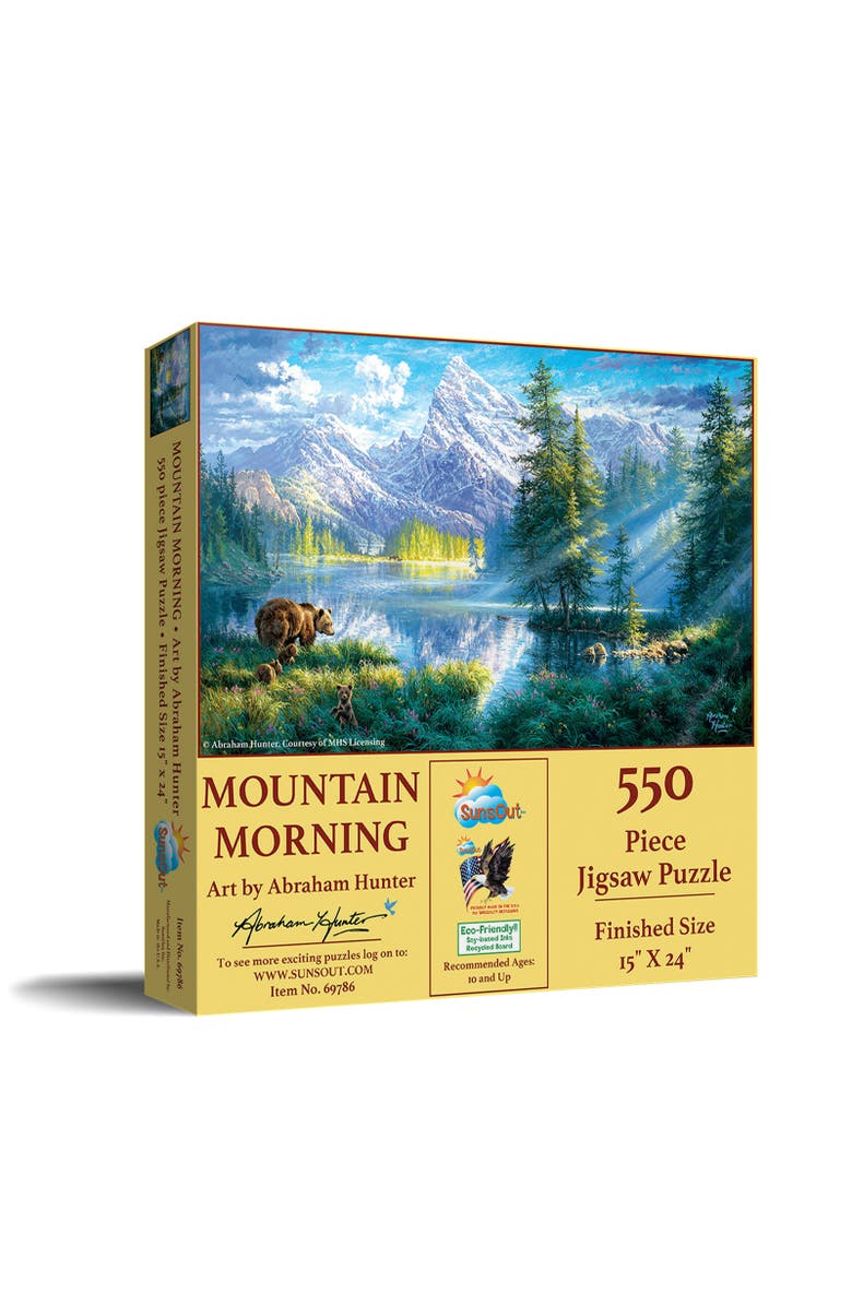 Sunsout Mountain Morning 550 piece Jigsaw Puzzle for Adults, Main, color, Multicolor