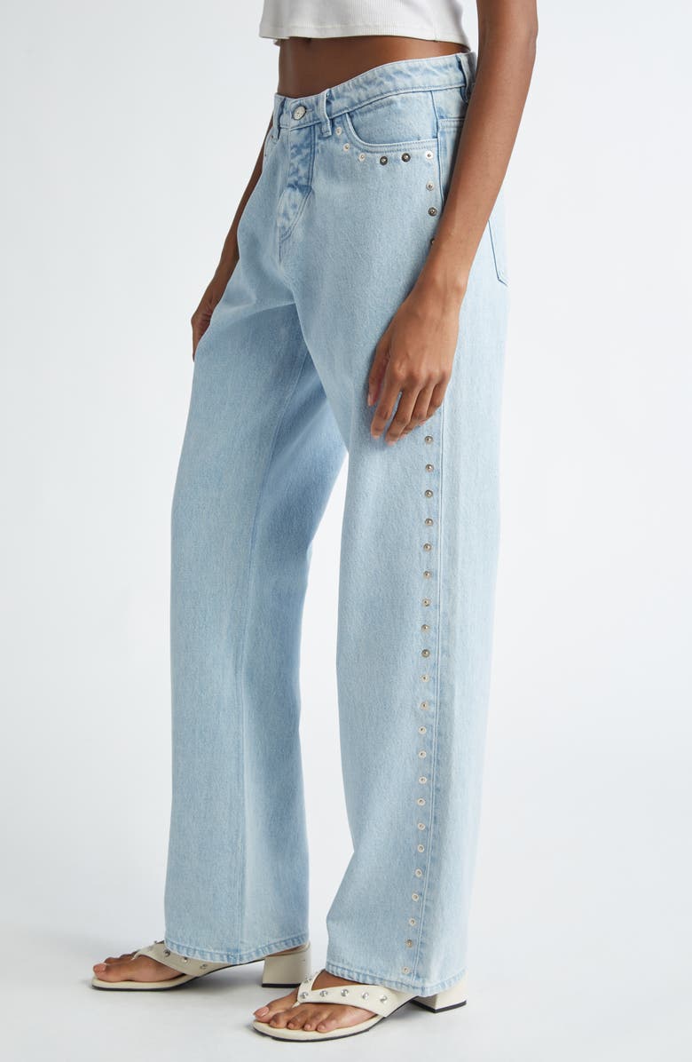 Paloma Wool Crowd Studded Boyfriend Jeans, Alternate, color, 