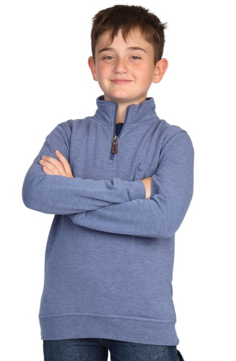 Kids' Sueded Fleece Quarter Zip Pullover (Big Kid)