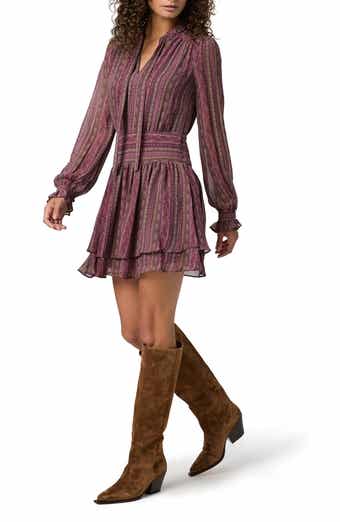 PAIGE Nantes Silk Chiffon Minidress