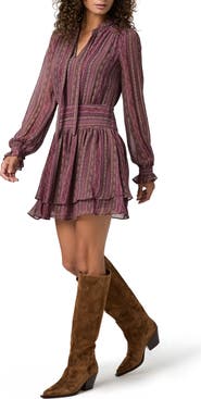 PAIGE Nantes Silk Chiffon Minidress