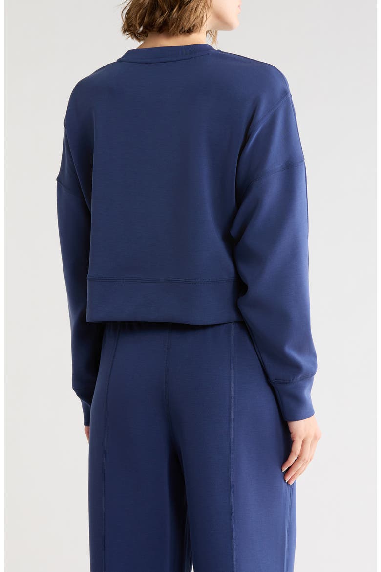 Softlite Zuri Cropped Sweatshirt, Alternate, color, NAVAL BLUE