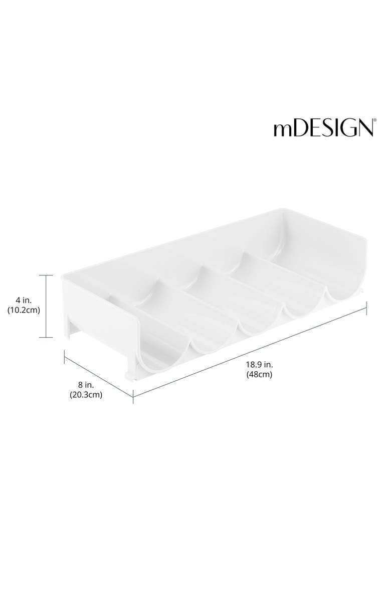 mDesign Plastic Stackable Tiered Bottle Storage Organizer Rack, 2 Pack, USA Made, Alternate, color,