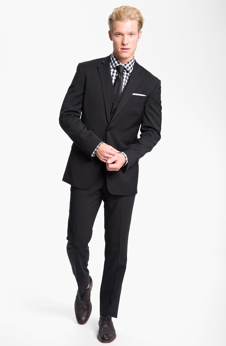 John Varvatos Star USA Wool Front Vest, Alternate, color, 