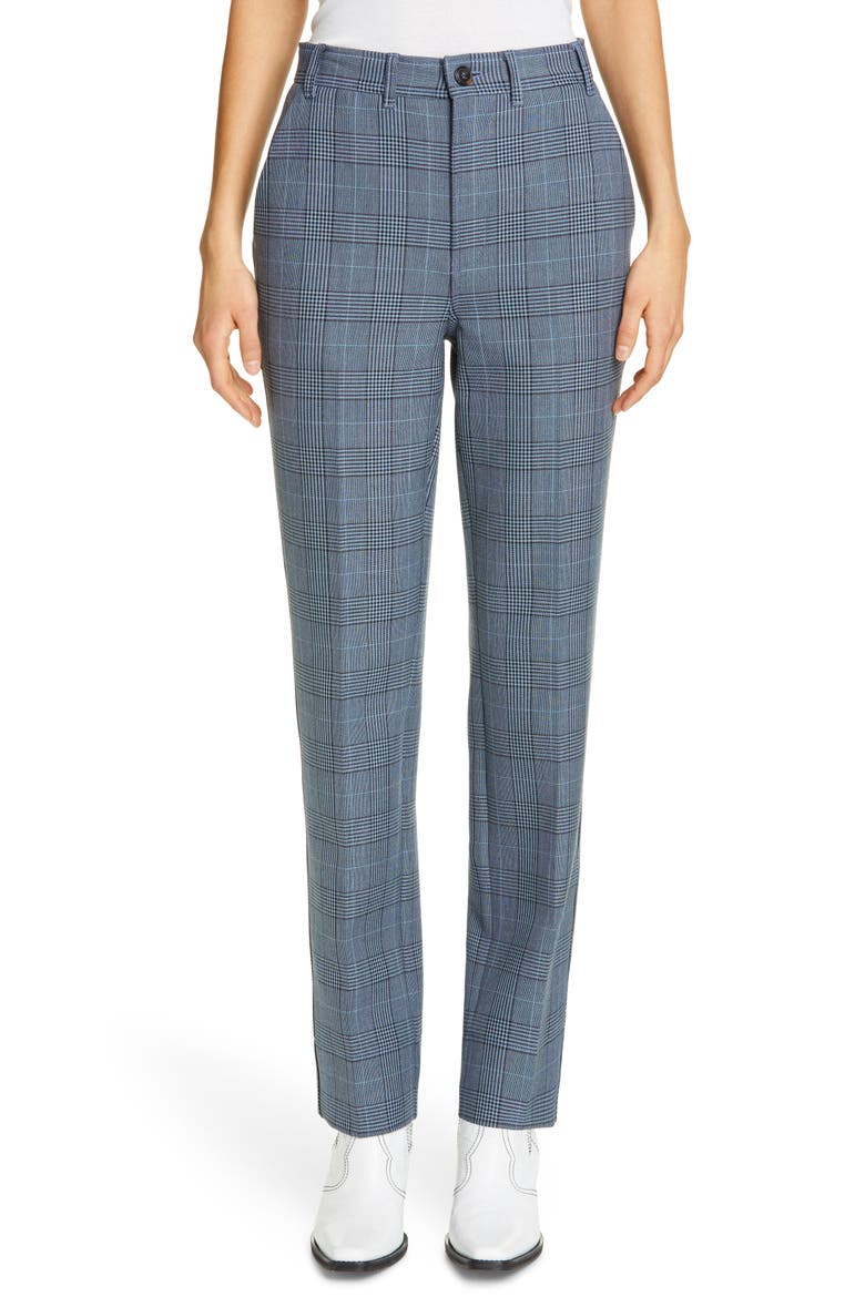 Plaid Suiting Pants, Main, color, FOREVER BLUE