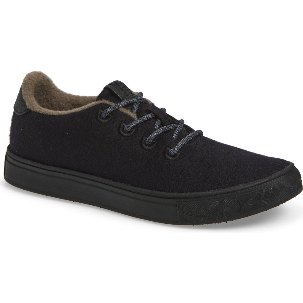 Yy Nation Cirro Wool Blend Water Resistant Low Top Sneaker In Black