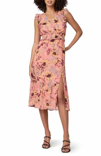 Katharina Floral Sleeveless A-Line Silk Dress