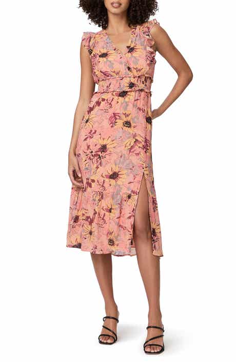 Katharina Floral Sleeveless A-Line Silk Dress