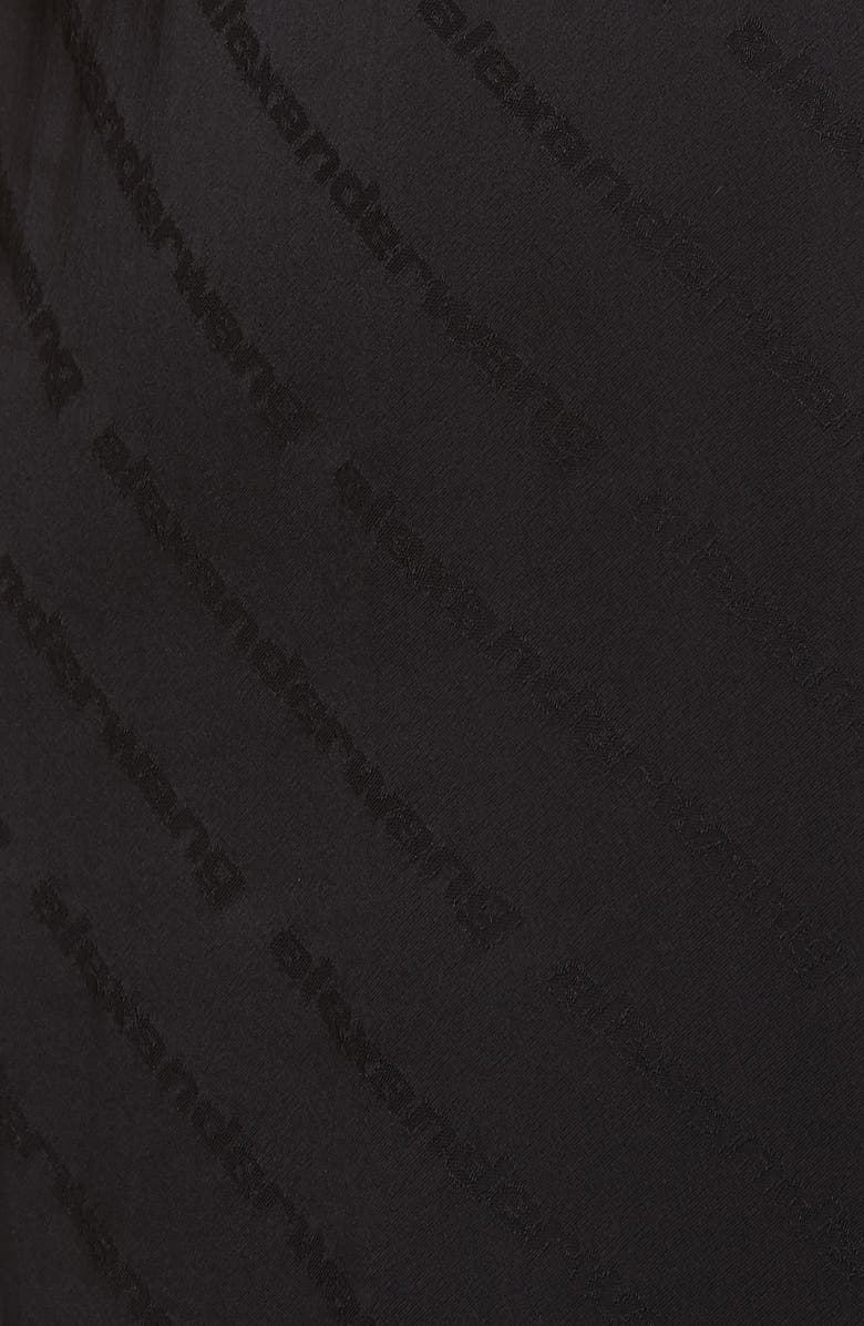 Alexander Wang Logo Jacquard Wide Leg Pajama Pants, Alternate, color,