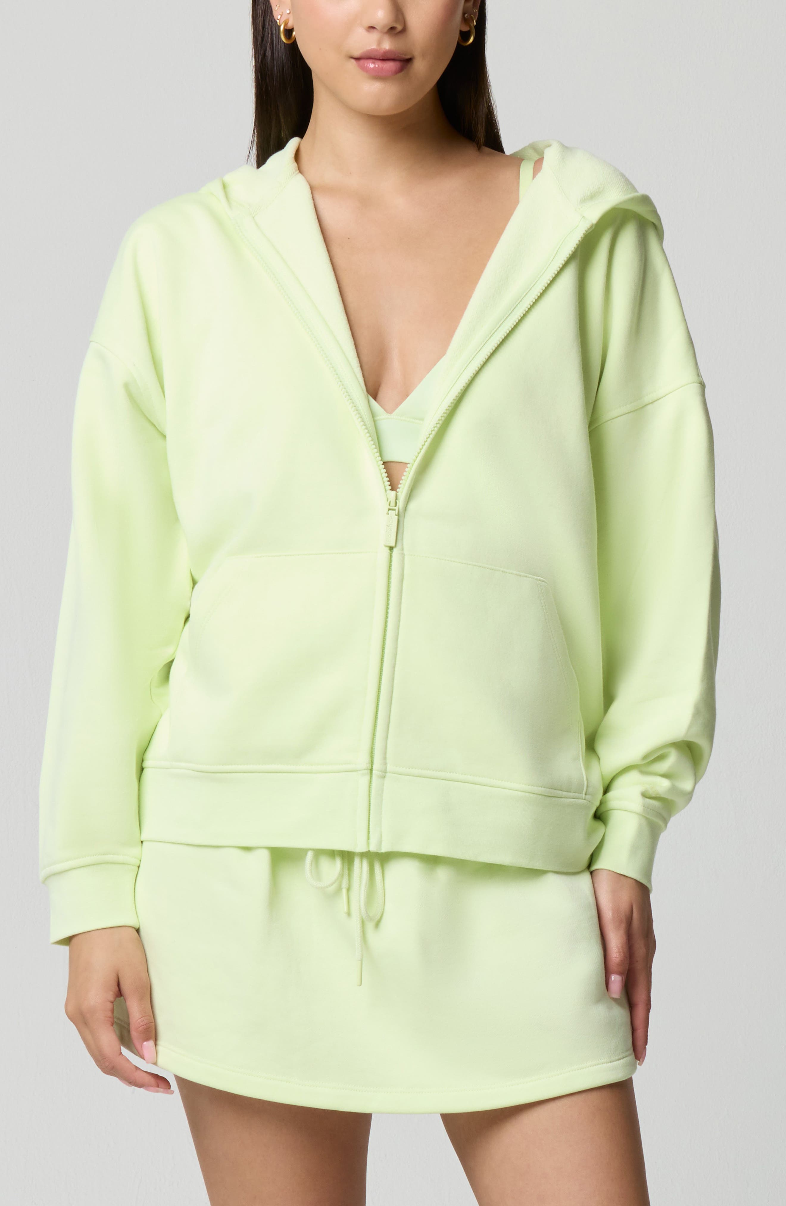 Cozy Crush Forever Embroidered Oversize Graphic Zip Hoodie