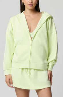 Cozy Crush Forever Embroidered Oversize Graphic Zip Hoodie