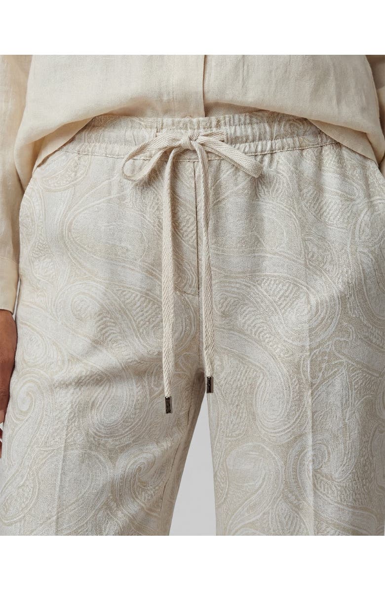 Lords of Harlech Crochet Paisley Womens Wide-leg Pant, Alternate, color, Crochet Paisley Ivory