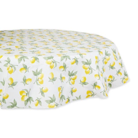Vinyl Outdoor Printed 70" Round Tablecloth