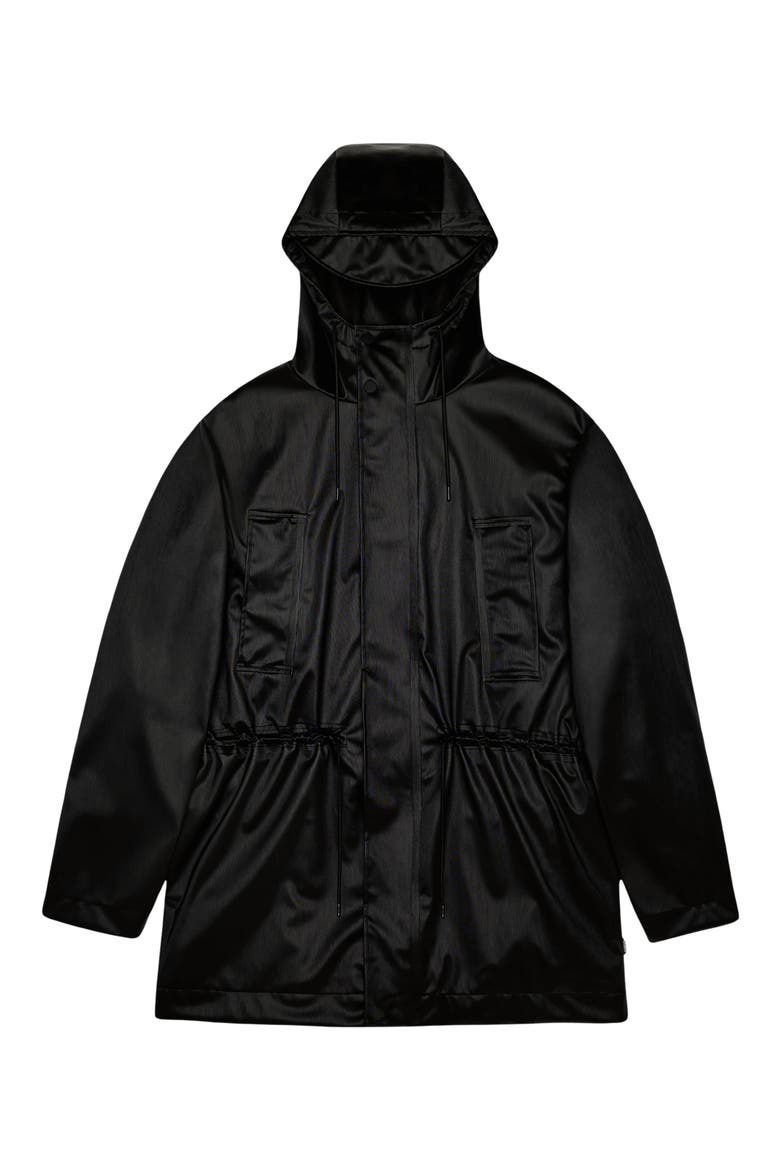 Bold Waterproof Raincoat, Alternate, color, BLACK GRAIN