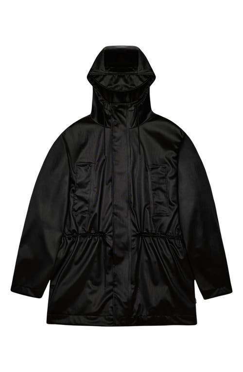 Shop Rains Bold Waterproof Raincoat In Black Grain