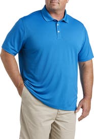 B+T Essentials Big & Tall Solid Golf Polo Shirt