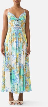Camilla Long Dress With Tie Front