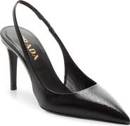 Prada Saffiano Leather Slingback Pump