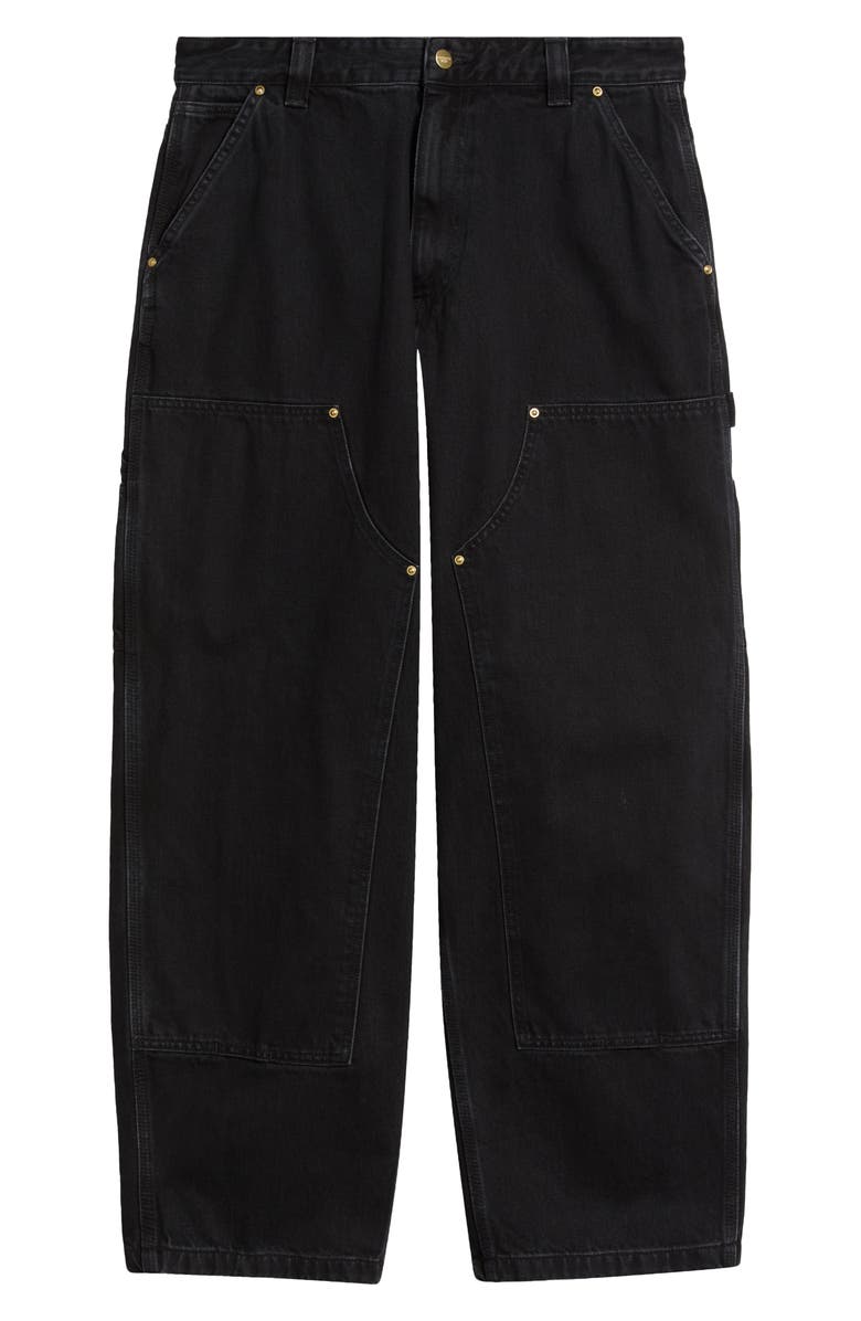 Carhartt Work In Progress Nash Double Knee Loose Fit Jeans, Alternate, color, Grey Multi