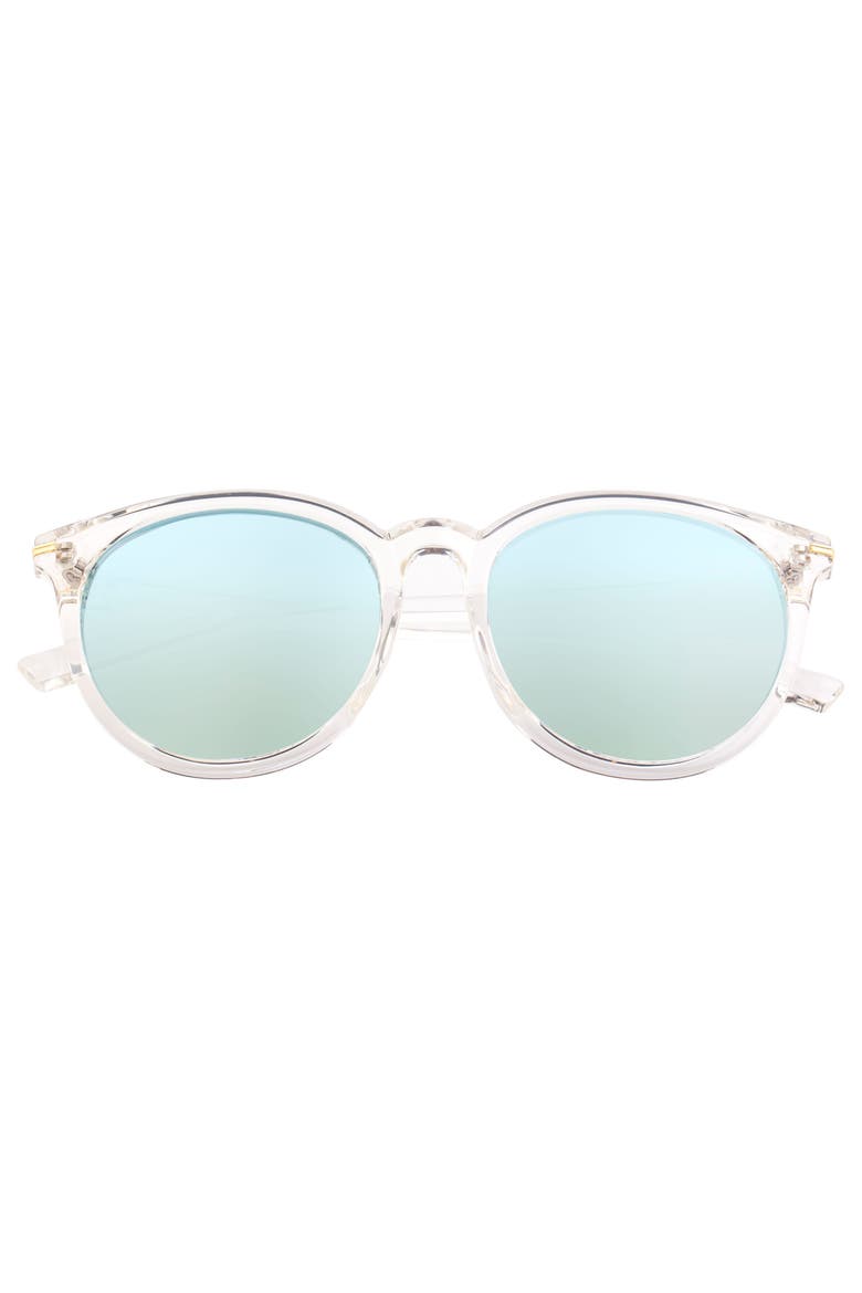 Palawan Polarized Sunglasses, Main, color, Clear/Silver