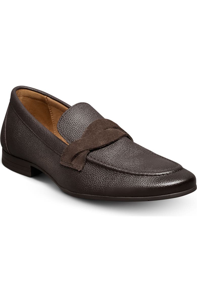Allen Edmonds Lawrence Apron Toe Loafer, Main, color, Dark Brown