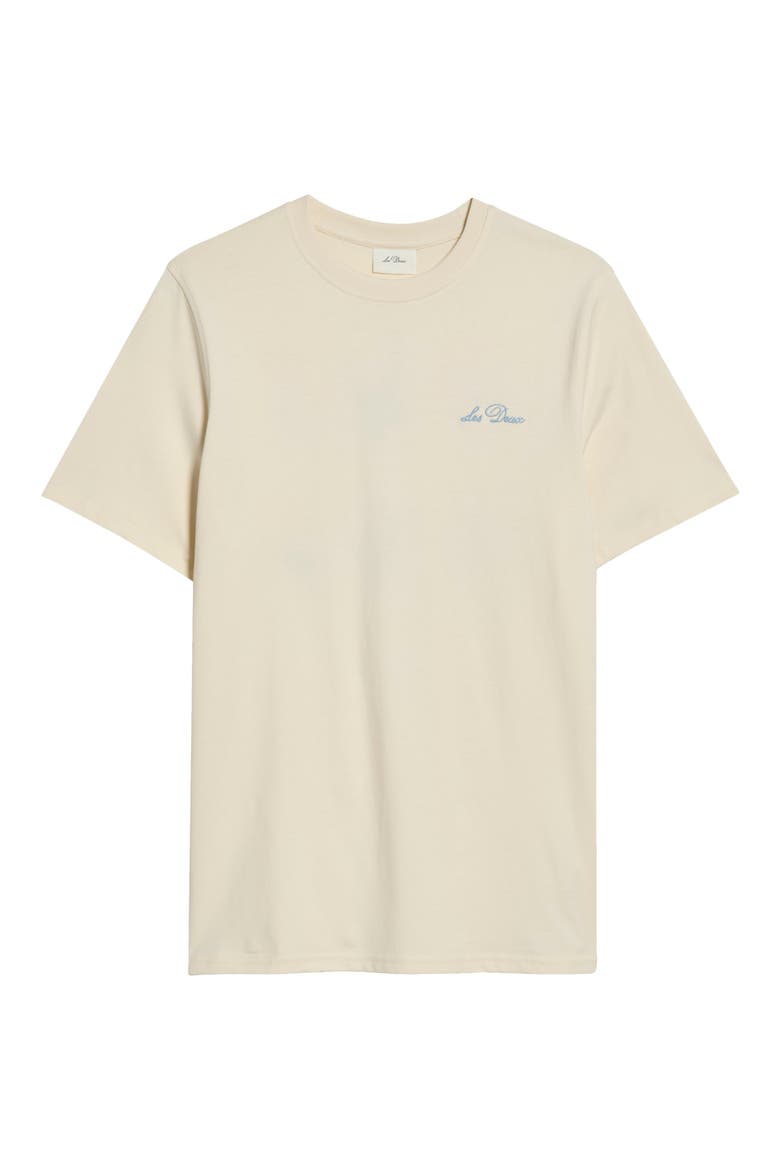 Wild Flower Embroidered Organic Cotton T-Shirt, Alternate, color, EGGNOG WHITE