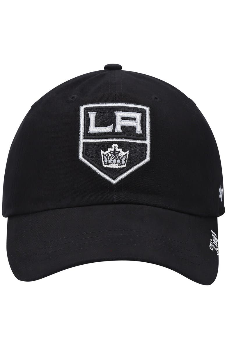 '47 Women's '47 Black Los Angeles Kings Logo Miata Clean Up Adjustable Hat, Alternate, color, 