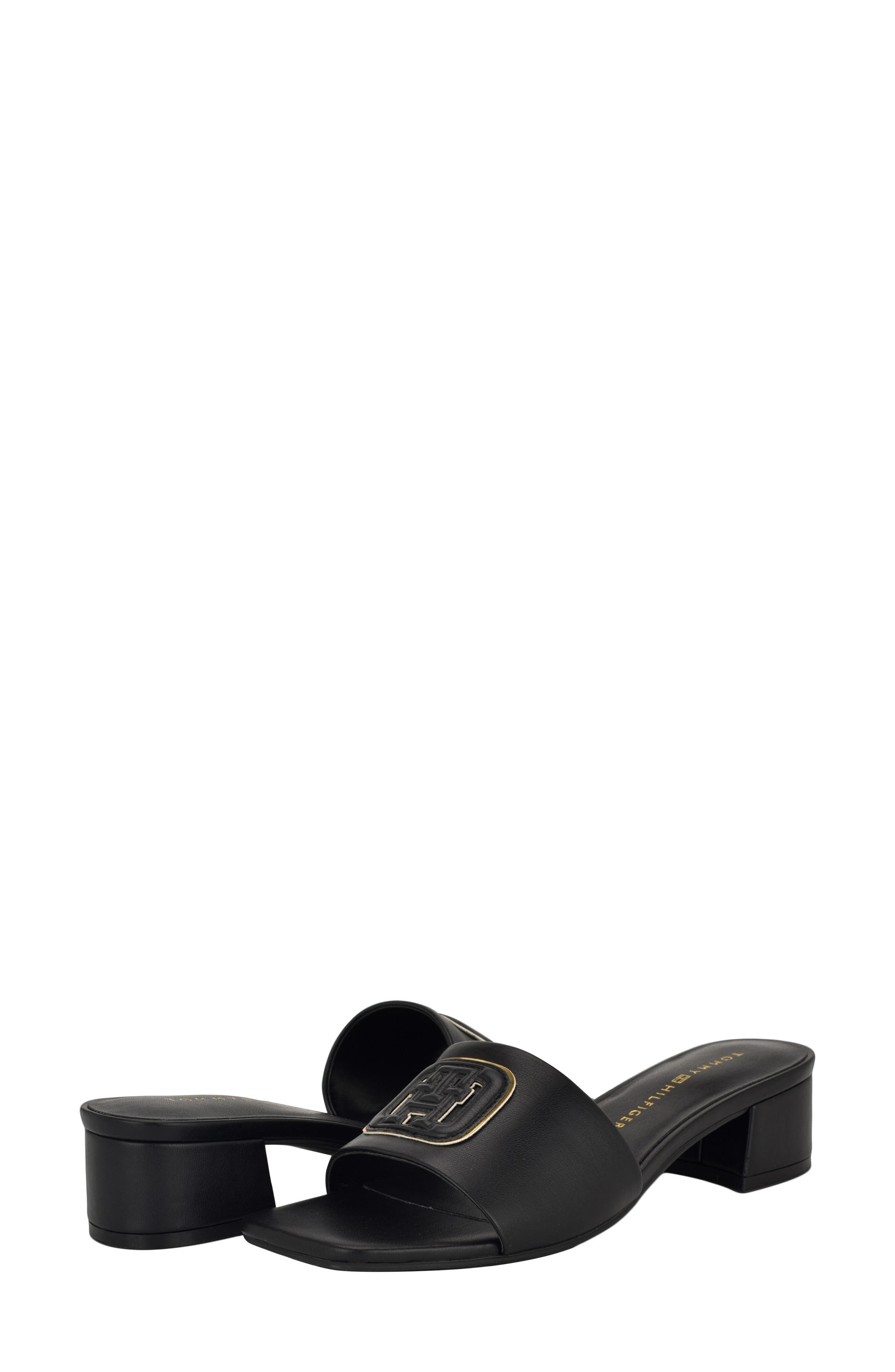 Tommy Hilfiger Penni Slide Sandal, Alternate, color, Black01
