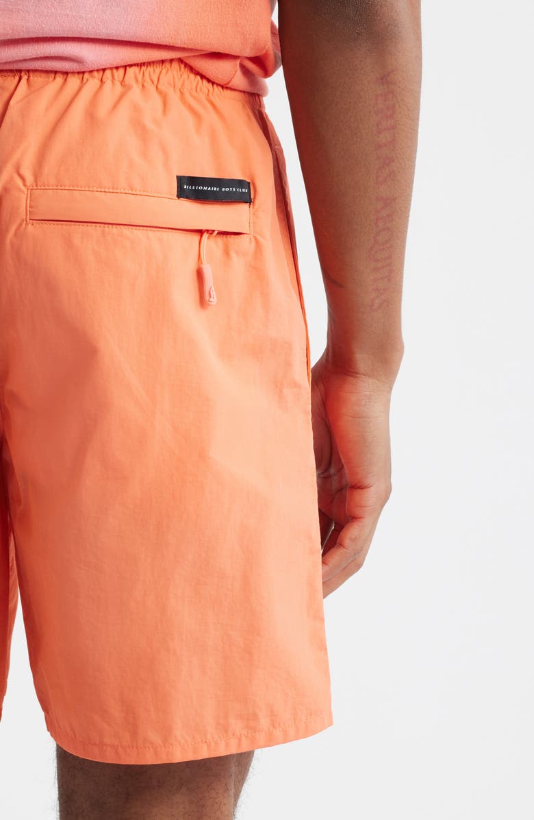 Billionaire Boys Club BB Sunrise Drawstring Nylon Shorts, Alternate, color, Coral Quartz