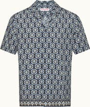Orlebar Brown Maitan Silk Relaxed Fit Silk Passetto Shirt