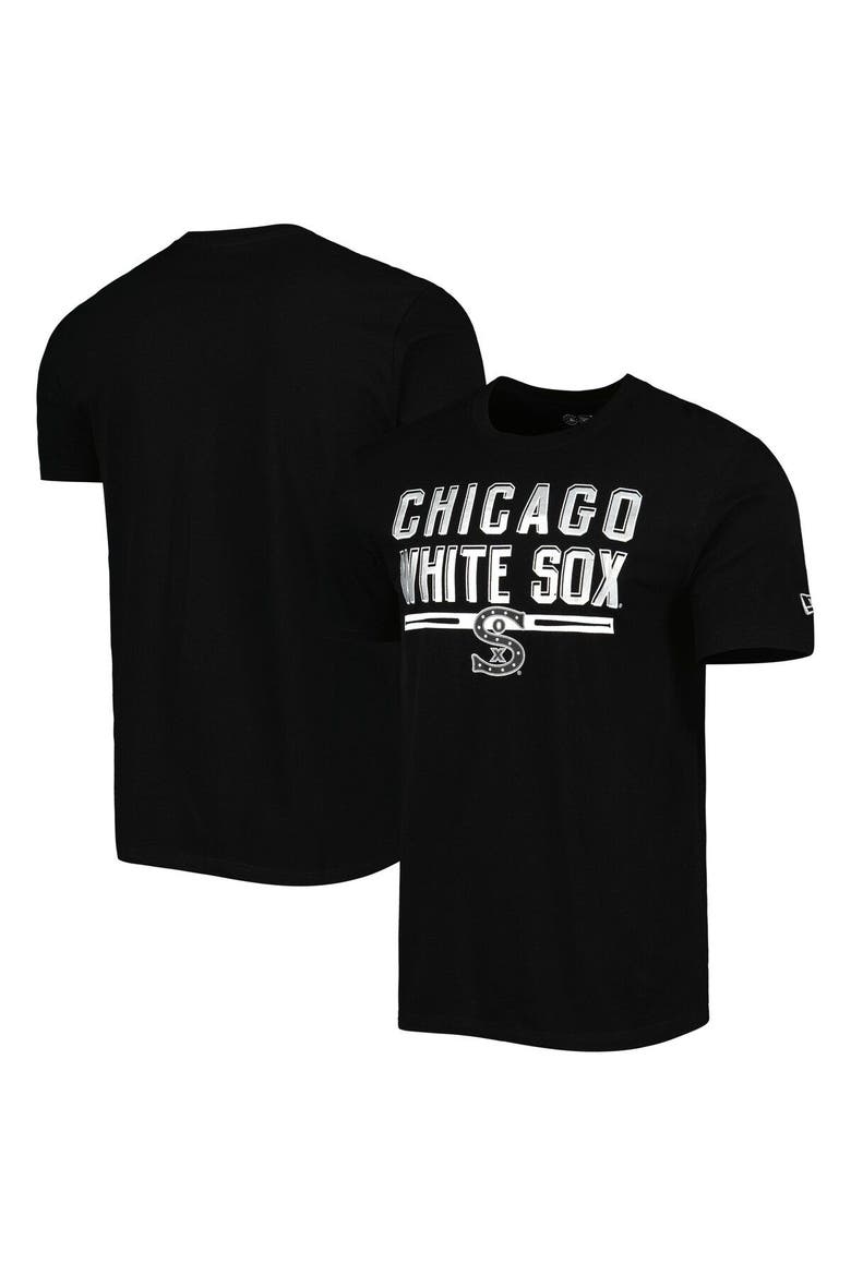 Men's New Era Black Chicago White Sox Batting Practice T-Shirt, Main, color, Black