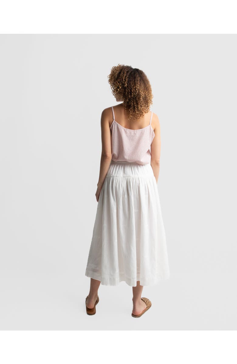 World of Crow Pure White Midi Skirt, Alternate, color,